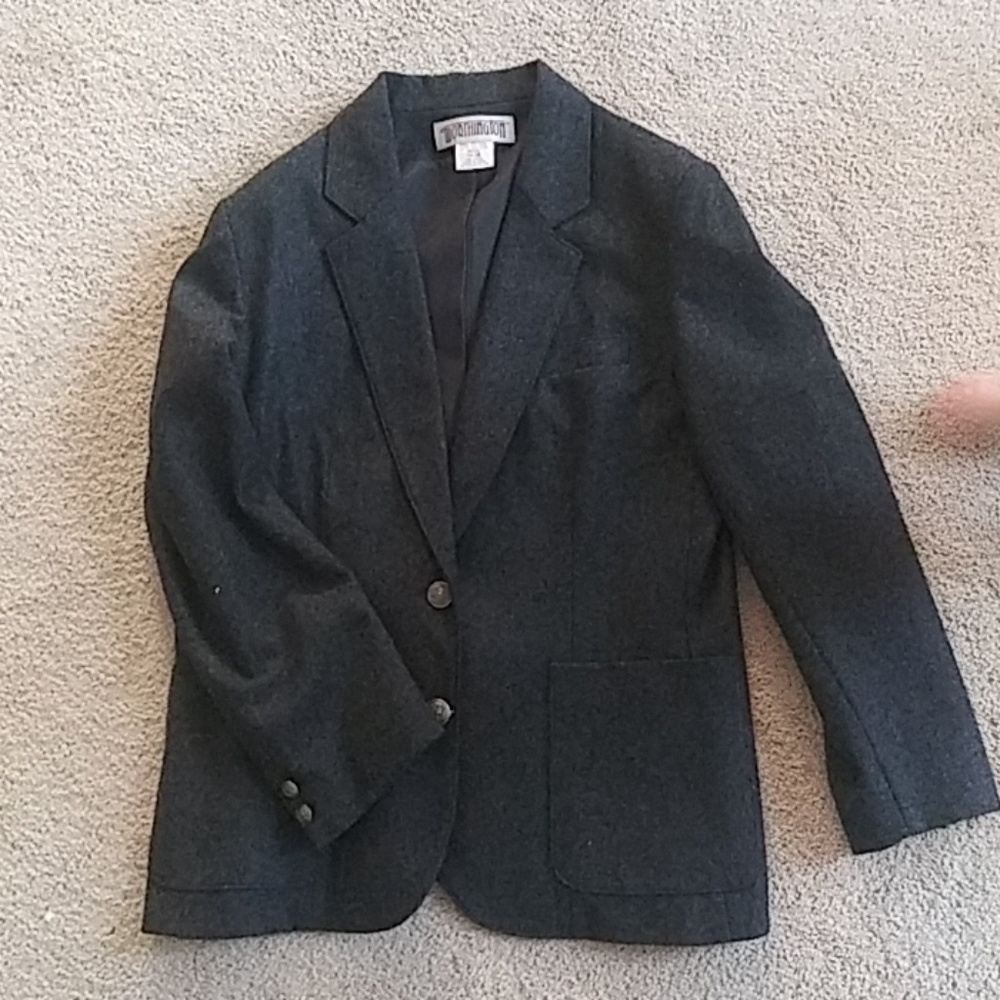 BlackWool dress jacket, Worthington Size 14 Petite